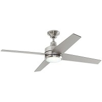 Mercer 52 in. LED Indoor Brushed Nickel Ceiling Fan - B071WVRZXT